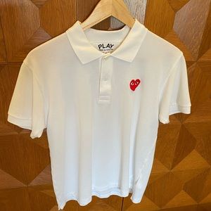 Commes de Garçons White Polo
